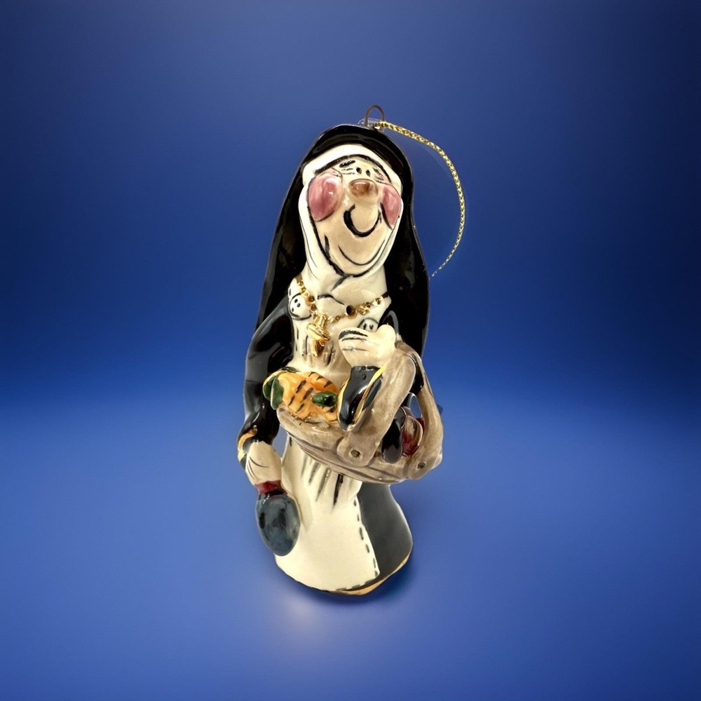 Heather Goldminc - Blue Sky ‎ Clayworks "Sister Bountiful" Nun *Signed VINTAGE